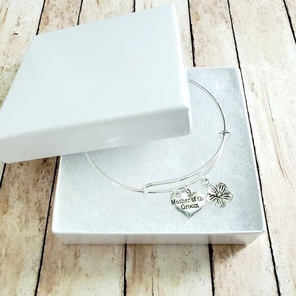 Mother of the Groom Wedding Bracelet, Mother Son Gift - Picture 7 of 10